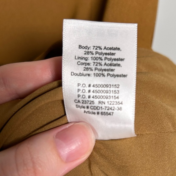 💫NWOT Babaton - Aritzia Hopper Skirt - Aged Gold - Picture 7 of 9